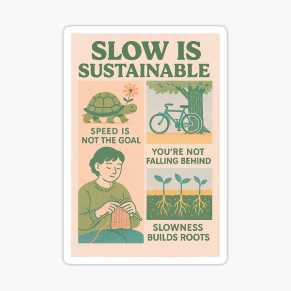 Item preview, Slow is Sustainable designed and sold by Blunk.o.