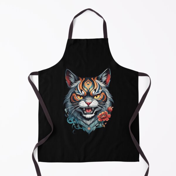 Item preview, Traditional Japanese Tattoo Feline Fury designed and sold by JohnnyVillas.