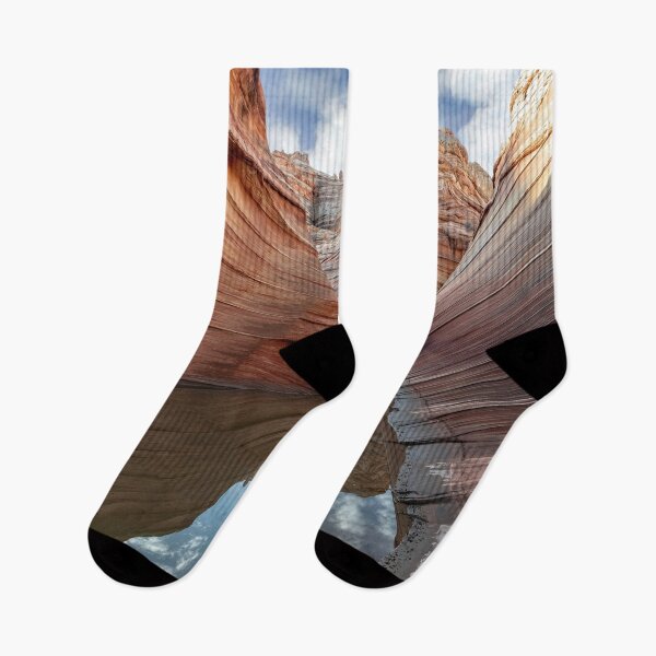 Item preview, Wave Canyon Reflections Textured Landscape Art Earth Tones and Mirror Waters designed and sold by Rocky Mountain Artistry.