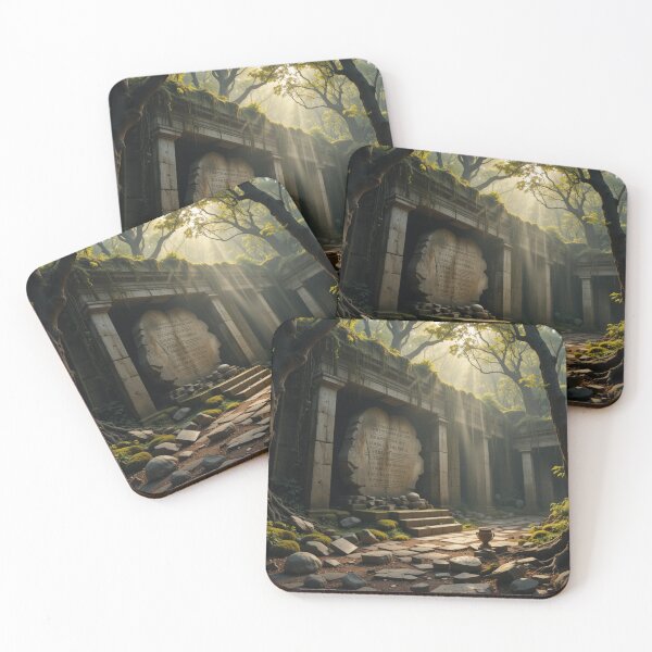 Item preview, Sunlit Ruins: Ancient Whispers Among the Forest Stones designed and sold by temodanti.