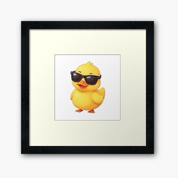 Item preview, Vectorquack — Canard 2D ludique avec lunettes de soleil designed and sold by Swanwoven.