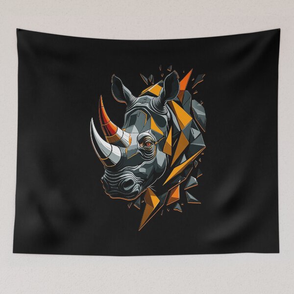 Item preview, Rhino Artwork - Orange designed and sold by StefAnimal.