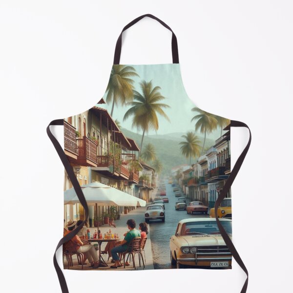 Item preview, Vibrant 1970s Maracay – AI Artwork Colorful Roadside Café Scene for City Lovers, Travelers, and Vintage Enthusiasts designed and sold by knalpot-design.