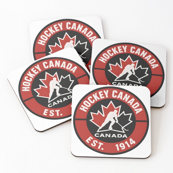Item preview, Hockey Canada EST. 1914 Black Circle Sticker – Vintage Canadian Hockey Pride designed and sold by WAUZ.
