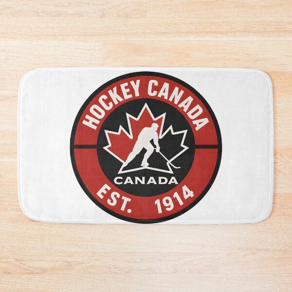 Item preview, Hockey Canada EST. 1914 Black Circle Sticker – Vintage Canadian Hockey Pride designed and sold by WAUZ.