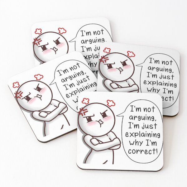 Item preview, "I'm Not Arguing, I'm Just Explaining Why I'm Correct" Funny Sticker designed and sold by SunStarDesigns.
