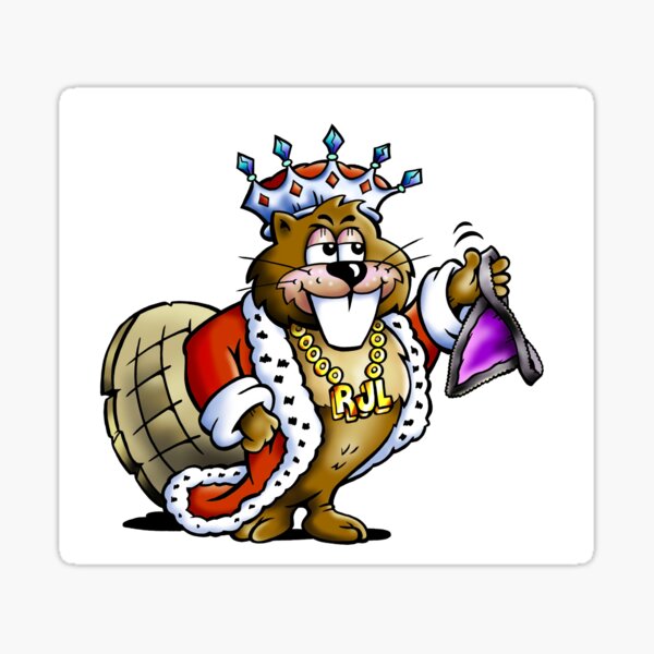Beaver King - no text Sticker