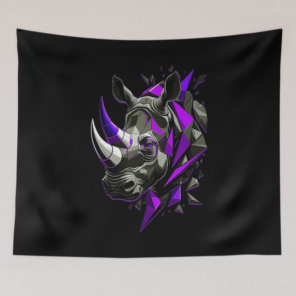 Item preview, Rhino Artwork - Purple designed and sold by StefAnimal.