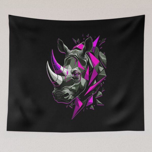 Item preview, Rhino Artwork - Pink designed and sold by StefAnimal.