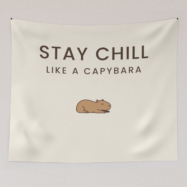 Item preview, Stay Chill Like a Capybara designed and sold by CapyMood.