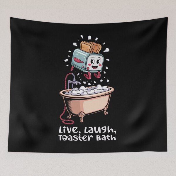 Item preview, Live Laugh Toaster Bath  designed and sold by ArtFromBeyond.