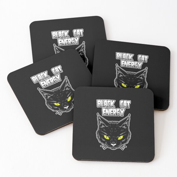Item preview, black cat witch yellow eyes designed and sold by Blck-Acid-Devil.