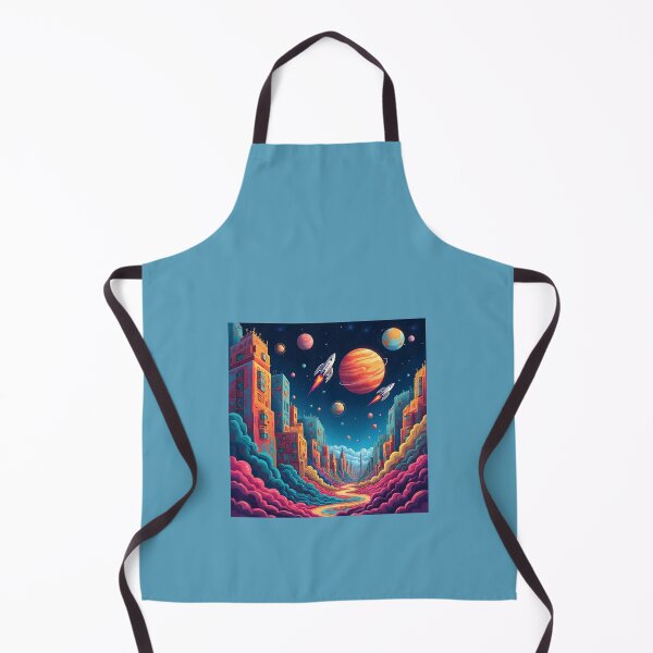 Item preview, Future city in the cosmos colorful designed and sold by seahorse crossing.
