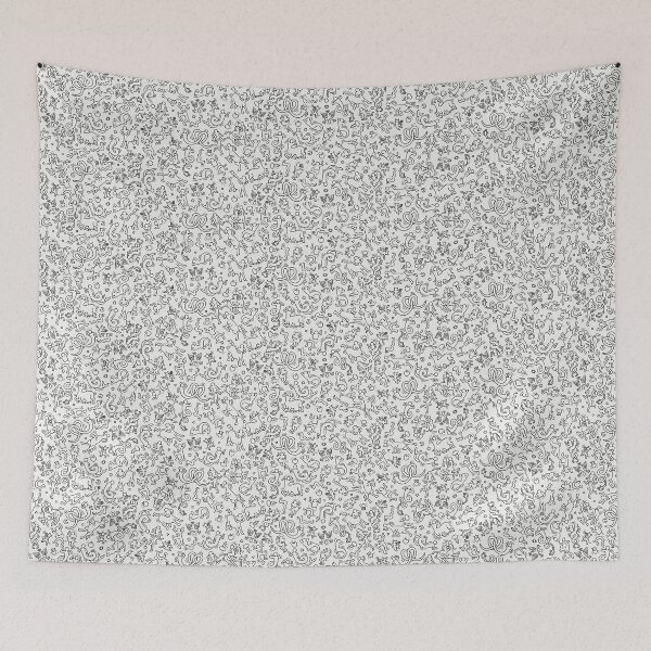 Item preview, Pan-Demonium Pattern (Black and White) designed and sold by Pan - Demonium.