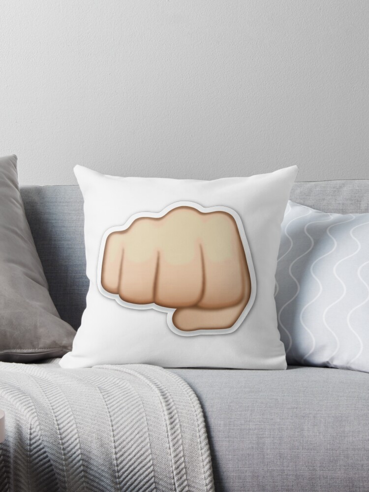 punch-emoji-throw-pillows-by-dxstract-redbubble