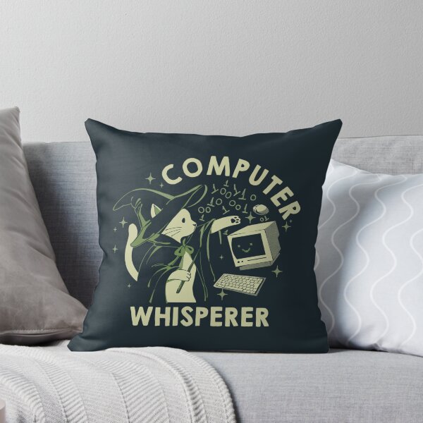 Item preview, Computer Whisperer Funny Cat by Tobe Fonseca designed and sold by Tobe Fonseca®.