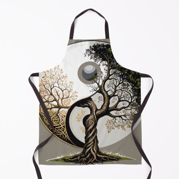 Item preview, Taijitu Tree - Yin-Yang Symbol made from a Celtic Tree of Life designed and sold by JoanNinjaHen.