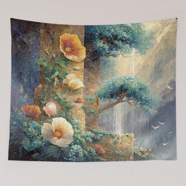 Item preview, The Verdant Cascade Sanctuary designed and sold by bloorose.