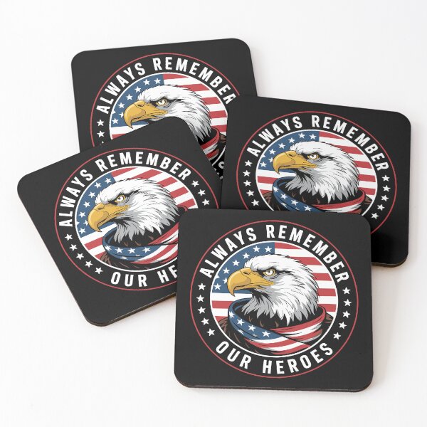 Item preview, Always Remember Our Heroes – Patriotic Veterans Tribute Design designed and sold by Serbin.