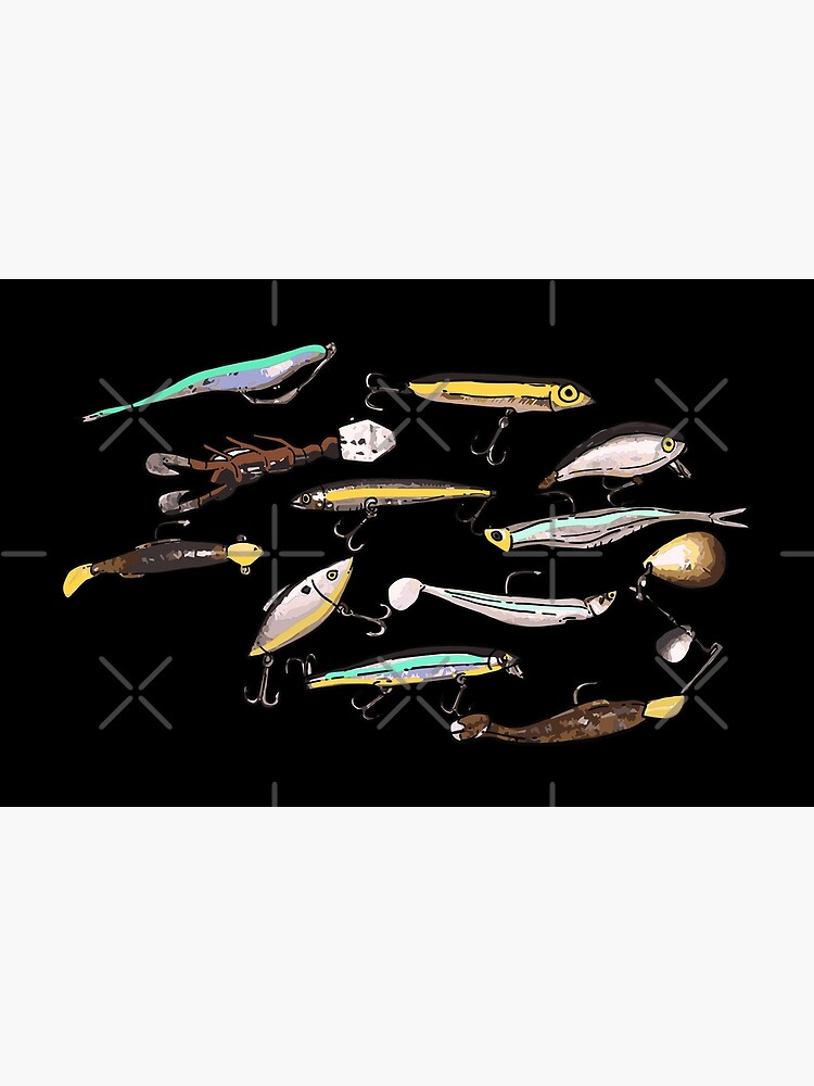 Fishing Lures Saltwater Freshwater Treble Hooks Plugs Swimmers Tackle Box |  Tapestry