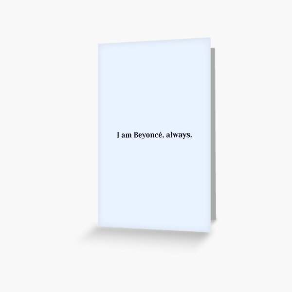 Vista previa del artículo con la obra «Soy Beyoncé Siempre Cita de oficina», diseñado y vendido por thescriptedlife.