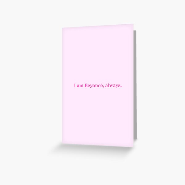Vista previa del artículo con la obra «Soy Beyoncé Siempre Cita de oficina», diseñado y vendido por thescriptedlife.