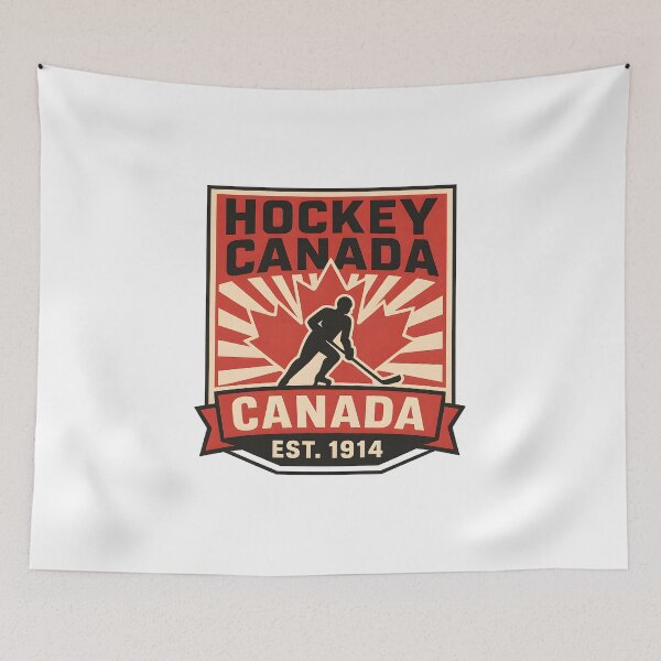 Item preview, Retro Propaganda Hockey Canada EST. 1914 Sticker – Vintage Hockey Pride designed and sold by WAUZ.