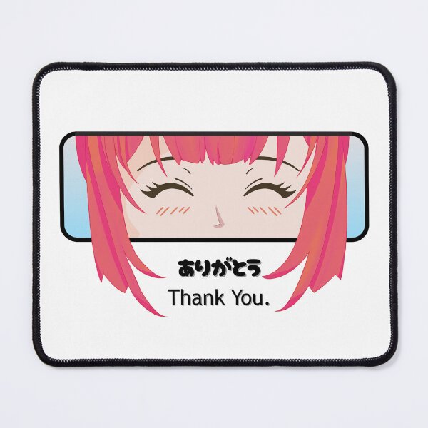Item preview, Anime Girl Express Gratitude by Saying Thank You designed and sold by CassB-Factory.
