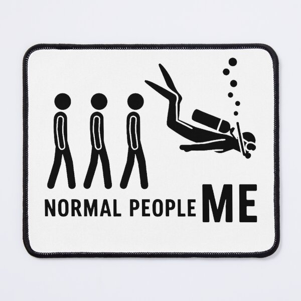 Item preview, Normal People vs Me the Scuba Diver designed and sold by Outlandishrob.
