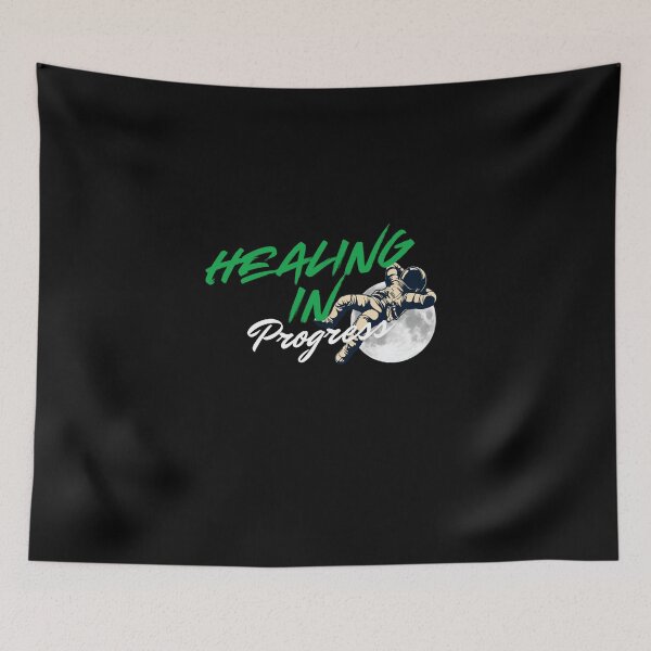 Item preview, Healing in Progress – Floating Astronaut Mental Health Design designed and sold by BuddyBuilder.