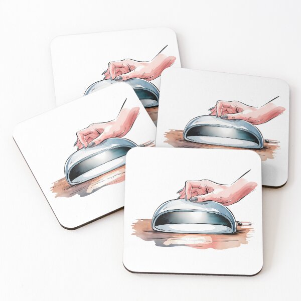 Item preview, hand on nail lamp watercolor art designed and sold by EmeraldeaArt.