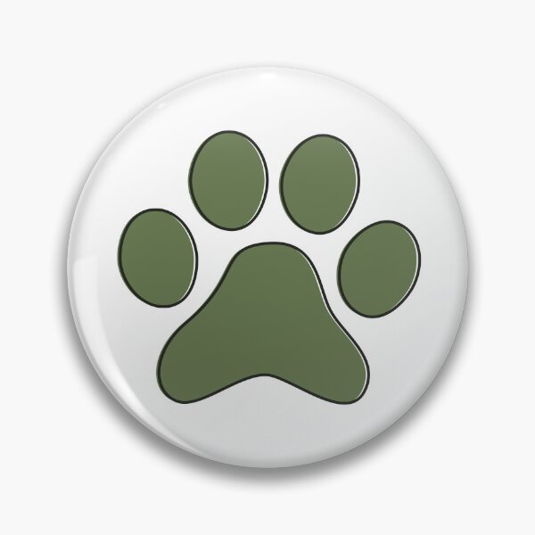 Item preview, Olive Drab Green Paw designed and sold by MoePark.