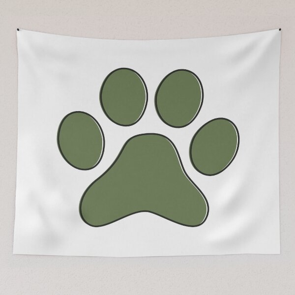 Item preview, Olive Drab Green Paw designed and sold by MoePark.
