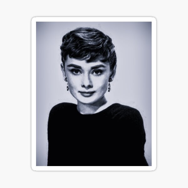 Item preview, A young Audrey Hepburn designed and sold by stevepaint.