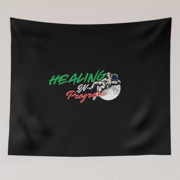 Item preview,  Healing in Progress – Floating Astronaut Mental Health Design designed and sold by BuddyBuilder.