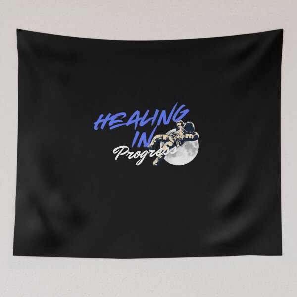 Item preview, Healing in Progress – Floating Astronaut Mental Health Design designed and sold by BuddyBuilder.