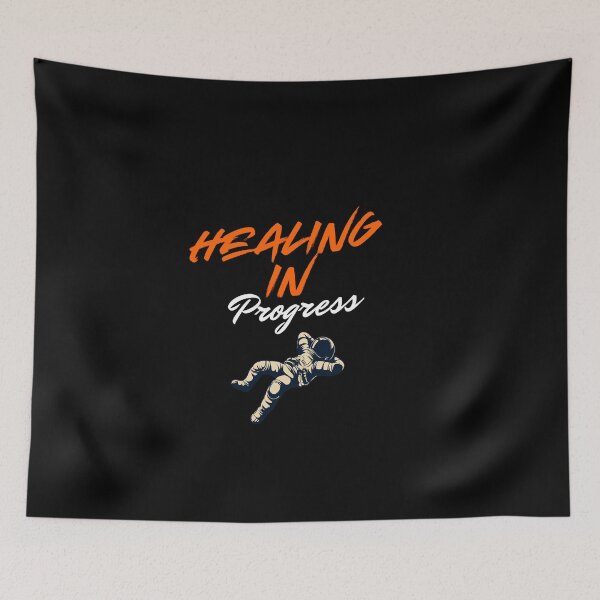 Item preview, Healing in Progress – Floating Astronaut Mental Health Design designed and sold by BuddyBuilder.