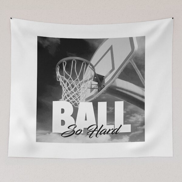 Item preview, Black and White Ball so Hard Vintage Art designed and sold by DangusGraphics.