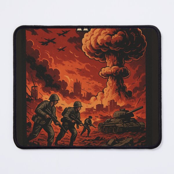 Item preview, World War III – Vintage Nuclear War Poster designed and sold by DRAWZENART.