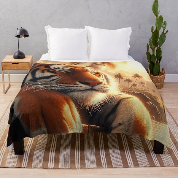 Item preview, Tiger Nap on the Beach in the Sun designed and sold by nikkolaus.