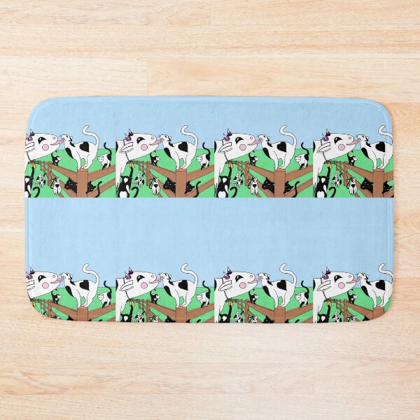 Item preview, Nine Harlequin Heart Cats with a Happy Cow designed and sold by JoyousArt4u.