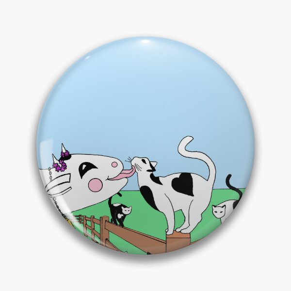 Item preview, Nine Harlequin Heart Cats with a Happy Cow designed and sold by JoyousArt4u.