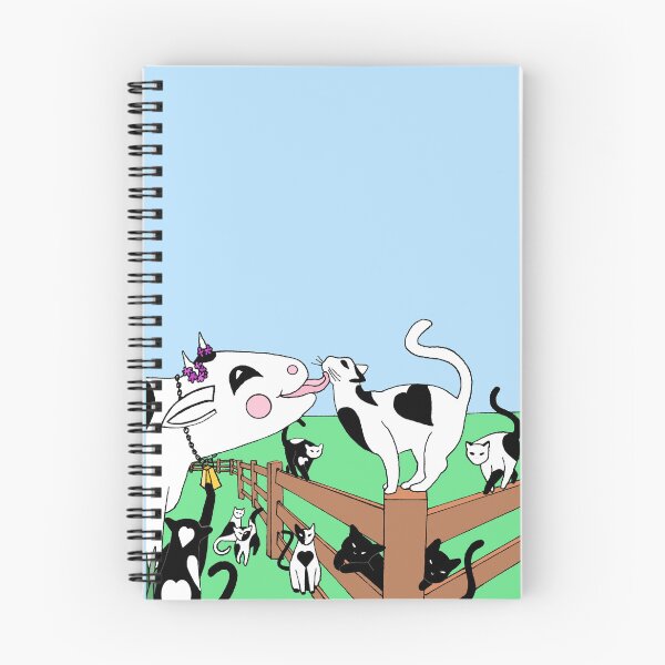 Item preview, Nine Harlequin Heart Cats with a Happy Cow designed and sold by JoyousArt4u.