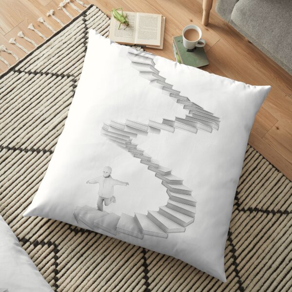 Stairway to Imagination Floor Pillow