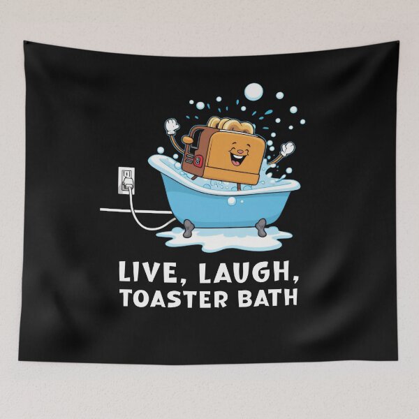 Item preview, Live Laugh Toaster Bath  designed and sold by ArtFromBeyond.