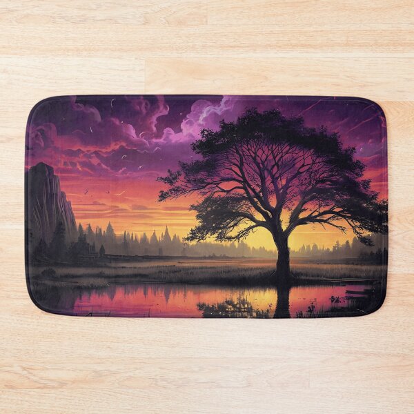 Item preview, Luminous Sunset Serenity - Tree Reflections designed and sold by LumiAnCreations.