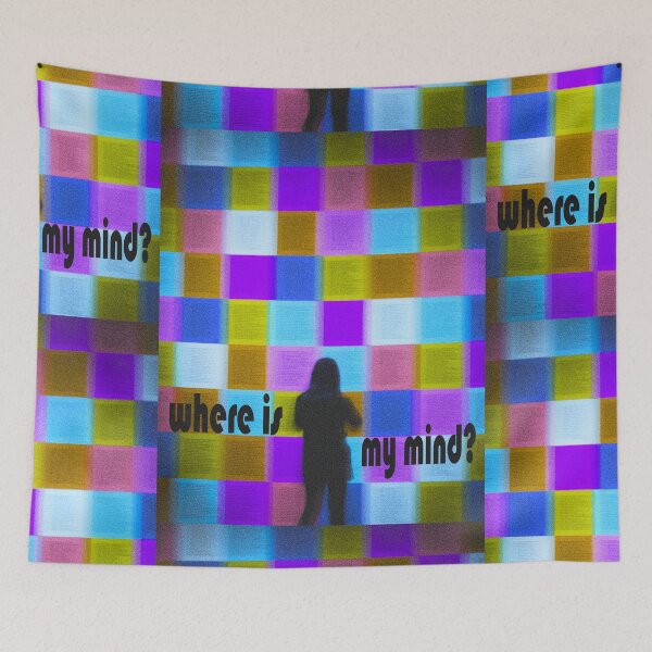 Item preview, Where Is My Mind? Retro Aesthetic Wall Art pixel art designed and sold by lunar-artspace.
