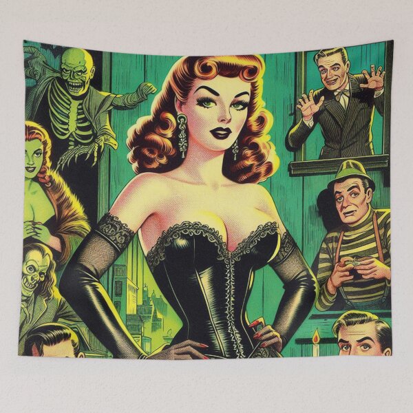 Item preview, Retro Goth Pinup designed and sold by PulpVintage.