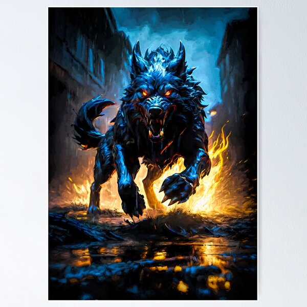 Fenrir Wolf Poster