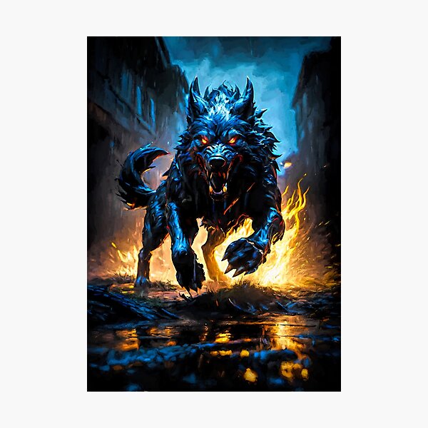 Fenrir Wolf Photographic Print